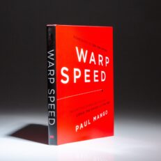 The first edition of Warp Speed, signed by Paul Mango and Senator Tom Cotton.