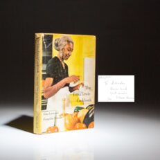 The first edition of The Edna Lewis Cookbook, inscribed by Edna Lewis, the first published work by the first African American celebrity chef.