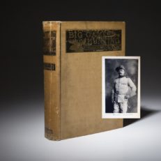 Big Game Hunting by Theodore Roosevelt. Signed limited edition copy.