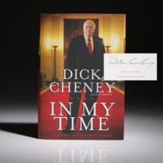 In My Time by Vice President Dick Cheney, signed first edition, first printing.