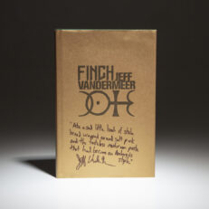 The limited edition publication of Finch by Jeff VanderMeer, called the Heretic limited edition and inscribed by the author.