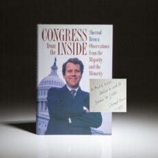 Signed first edition of Congress From The Inside by Senator Sherrod Brown.