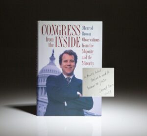 Signed first edition of Congress From The Inside by Senator Sherrod Brown.