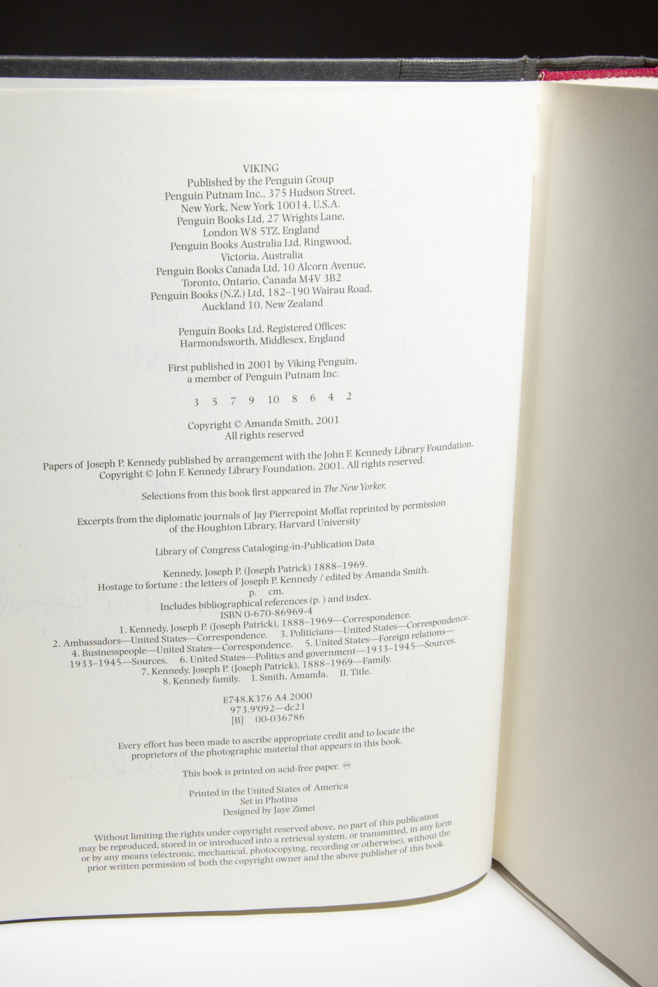 Hostage To Fortune: The Letters of Joseph. P. Kennedy - Image 7