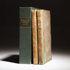 First edition of Recollections of a Service of Three Years during the War-of-Extermination in the Republics of Venezuela and Columbia, printed in London in 1828.