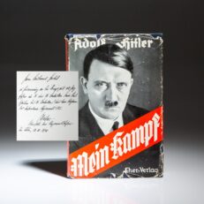 Presentation copy of Mein Kampf, inscribed by German General Hellmuth Pfeifer.