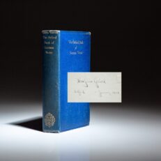 The Oxford Book of German Verse, the personal copy of Theodor Seuss Geisel (Dr. Seuss), which he used at Lincoln College, Oxford.