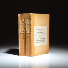 Advance Reading Copies of the first American edition of The World Crisis by Winston S. Churchill, published by Charles Scribner's Sons. In two volumes.