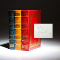 Complete set of The Liberation Trilogy by Rick Atkinson, signed by the author, from The Easton Press.
