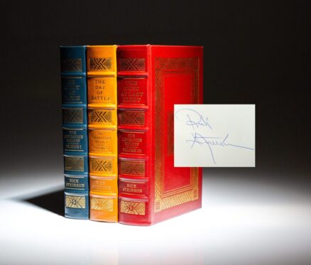 Complete set of The Liberation Trilogy by Rick Atkinson, signed by the author, from The Easton Press.