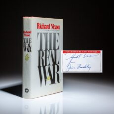 First edition of The Real War by Richard Nixon, inscribed to Court of Appeals Judge and Senator James L. Buckley.