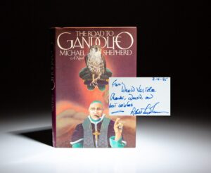 Signed first edition of The Road to Gandolfo by Michael Shepherd (pseudonym for Robert Ludlum).