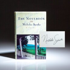 Signed first edition of The Notebook by Nicholas Sparks.