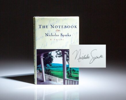 Signed first edition of The Notebook by Nicholas Sparks.