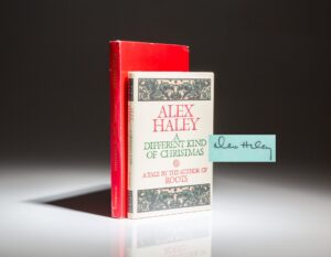 First edition of A Different Kind of Christmas, signed by Alex Haley.