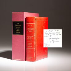 Signed limited edition copy of The Vantage Point by President Lyndon Johnson, with an additional inscription to Gov. Carl E. Sanders of Georgia.