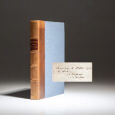 First edition of The United States' Naval Chronicle by Charles Washington Goldsborough, inscribed by his son to future Rear Admiral Thomas O. Selfridge.