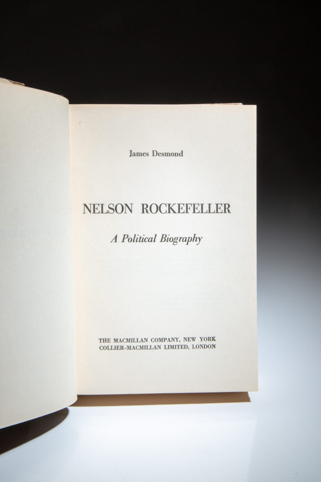 Nelson Rockefeller A Political Biography The First Edition Rare Books