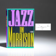 Signed first trade edition of Jazz by Toni Morrison.