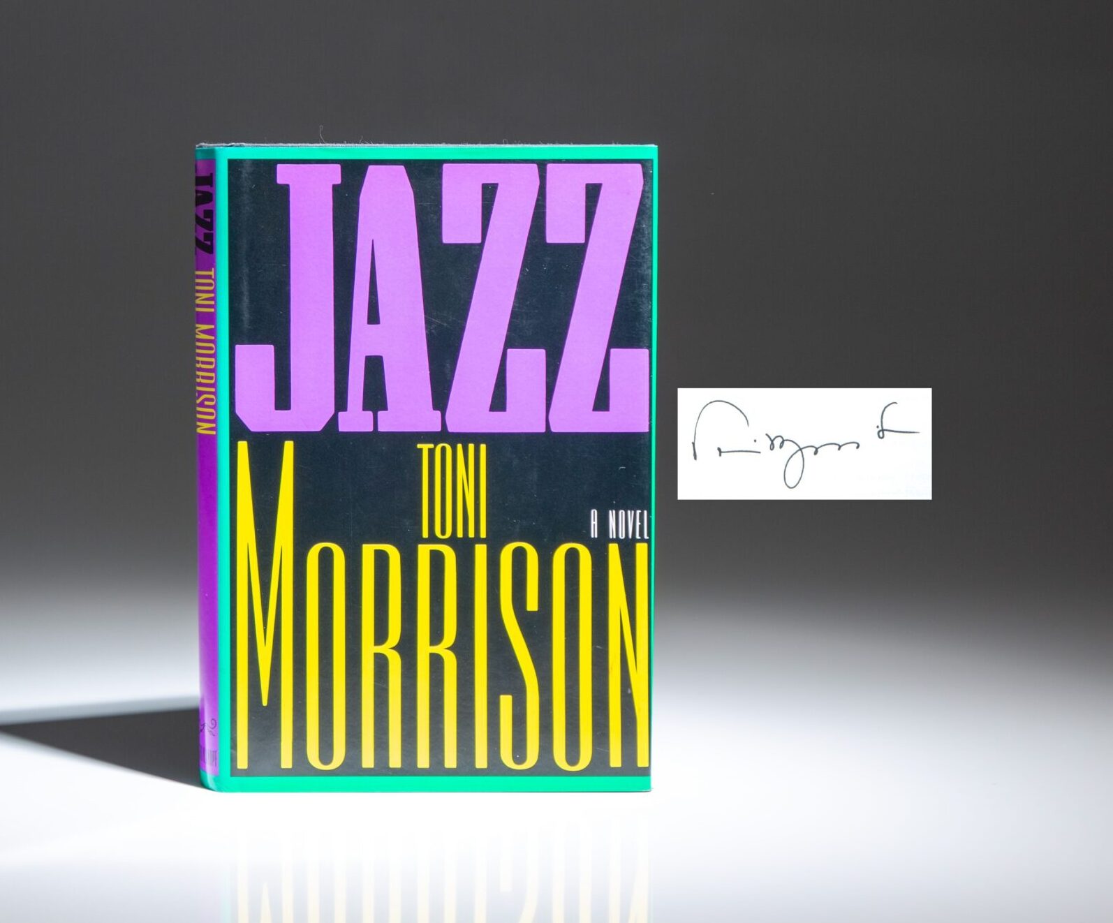 Signed first trade edition of Jazz by Toni Morrison.