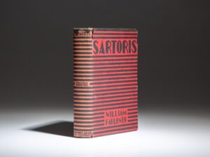 First edition of Sartoris by William Faulkner, in the publisher's first state dust jacket.