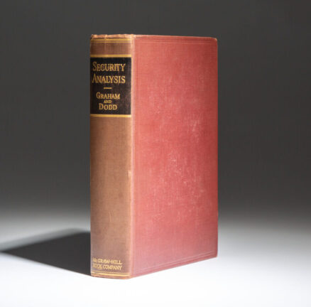 The first edition, fifth impression of Security Analysis: Principles and Technique by Benjamin Graham and David L. Dodd.