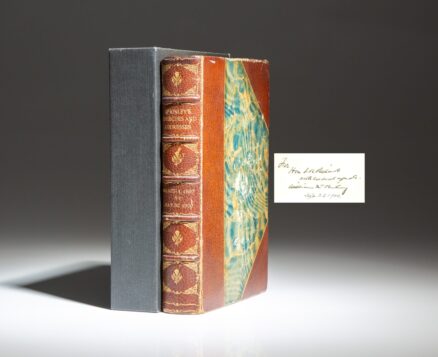 Presentation edition of Speeches and Addresses of William McKinley, inscribed to his Solicitor General of the United States, John K Richards.