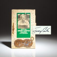 The Peanut Brigade Guest book from "The Train Depot," the 1976 Presidential Campaign Headquarters in Plains, Georgia.