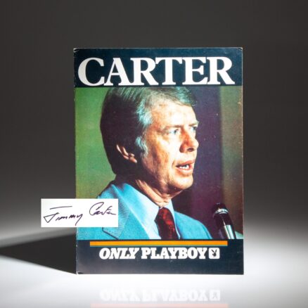 The Playboy Interview of Jimmy Carter, the large format printing of the November 1976 interview, signed by President Jimmy Carter.