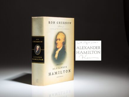 Inscribed first edition, first printing of Alexander Hamilton by Ron Chernow.