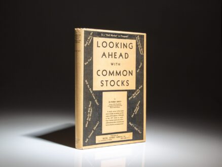 First edition of Looking Ahead with Common Stocks by Pierre R. Bretey.