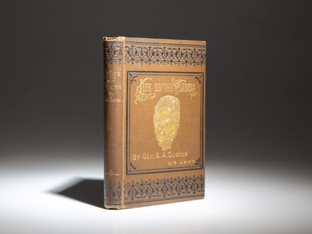 First edition of the memoirs of General George A. Custer, My Life On The Plains, published in 1874.