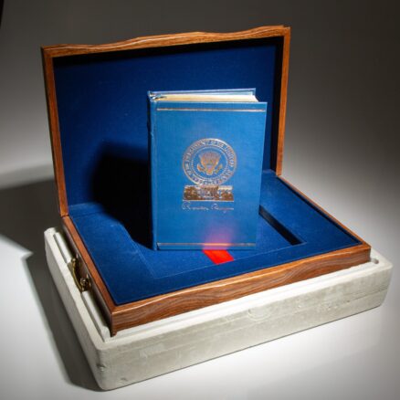 Signed limited edition of An American Life by President Ronald Reagan.