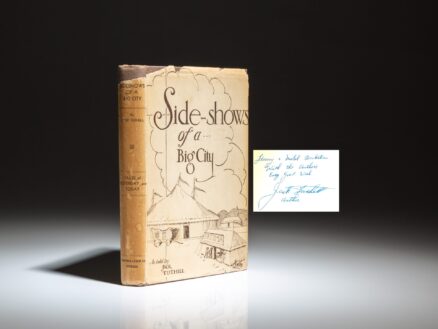 Signed first edition of Side-shows of a Big City: Tales of Yesterday and Today by Jack Tuthill.