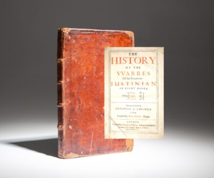 Translated by Henry Holcroft, the first English language edition of The History of the Warres of the Emperour Justinian in Eight Books, originally written in Greek by Procopius of Caesarea.