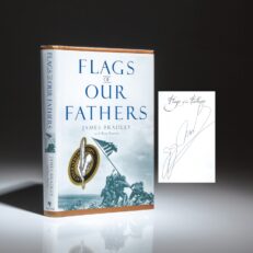 Signed first edition, first printing of Flags of our Fathers by James Bradley.