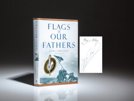 Signed first edition, first printing of Flags of our Fathers by James Bradley.