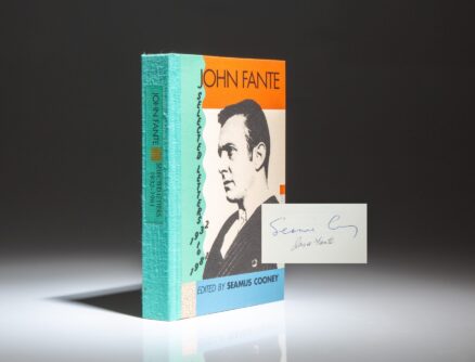Signed limited edition of John Fante's Selected Letters 1932-1981, published by the Black Sparrow Press in 1991.
