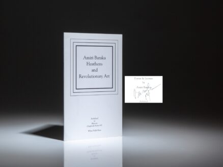 Signed limited edition of Heathens and Revolutionary Art by Amiri Baraka.