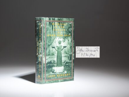 Signed and dated first printing of Midnight in the Garden of Good and Evil: A Savannah Story, John Berendt. Includes the publisher's first state dust jacket.