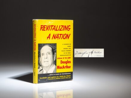 Signed first edition of Revitalizing A Nation by General Douglas MacArthur.