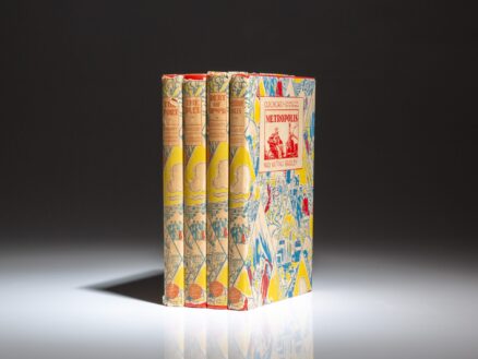 The first edition of Old Chicago by Mary Bradley Hastings, the four volume history of Chicago, published in 1933.