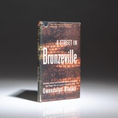 The first edition, third printing of A Street In Bronzeville by Gwendolyn Brooks, her debut collection of poetry.
