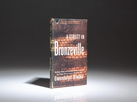 The first edition, third printing of A Street In Bronzeville by Gwendolyn Brooks, her debut collection of poetry.