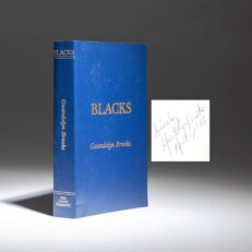 Signed first edition, second printing of Blacks by Gwendolyn Brooks.