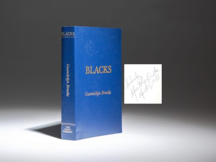 Signed first edition, second printing of Blacks by Gwendolyn Brooks.