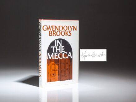 First edition of In the Mecca by Gwendolyn Brooks, with a laid-in bookplate signed by the author.