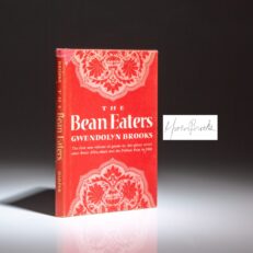 First edition of The Bean Eaters by Gwendolyn Brooks, with a laid-in bookplate signed by the author.