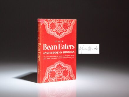 First edition of The Bean Eaters by Gwendolyn Brooks, with a laid-in bookplate signed by the author.