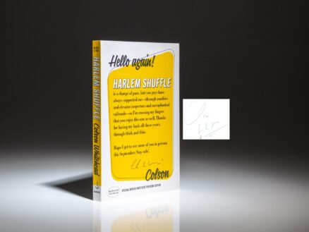 Uncorrected galley proof of Harlem Shuffle, signed by the author, Colson Whitehead.